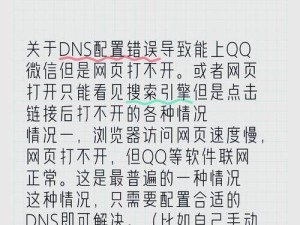 电脑浏览器主页错误解决方案（排查和修复常见的主页打不开问题）